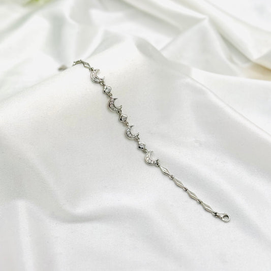 Silver Chain Bracelet For Women In Sterling Silver WBI21
