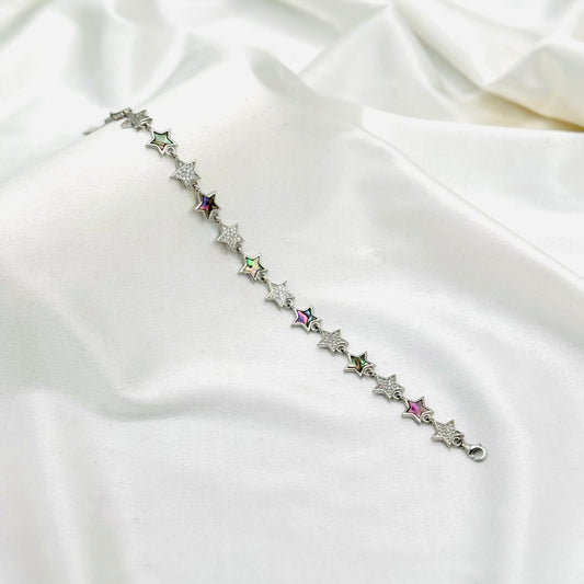 Silver Chain Bracelet For Women In Sterling Silver WBI22