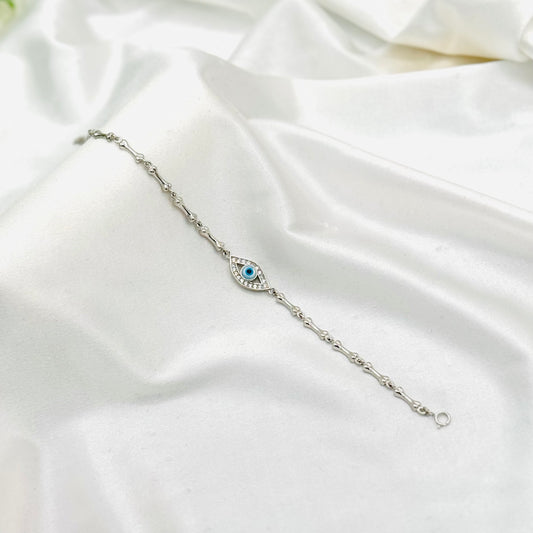Evil Eye Chain Bracelet For Women In Sterling Silver WBE06