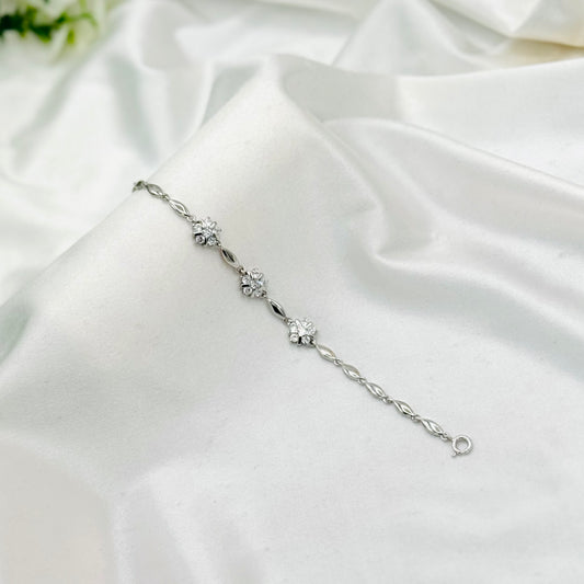 Silver Chain Bracelet For Women In Sterling Silver WBI27