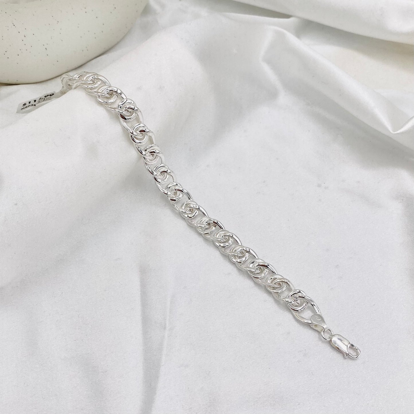 Mens King Chain Silver Bracelet MBP36