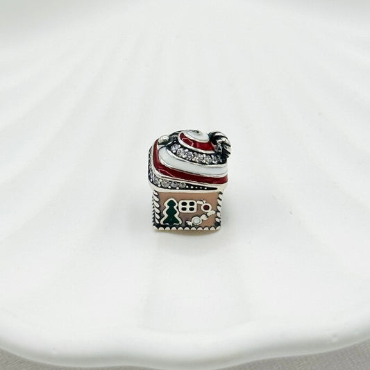 Christmas House Pandora Charm 925 Sterling Silver PDC01