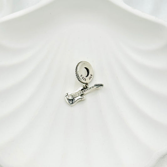 Guitar Pandora Charm 925 Sterling Silver PDC07