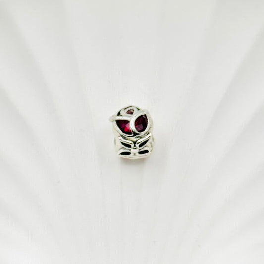 Red Crystal Cage Pandora 925 Sterling Silver Charm PDC13