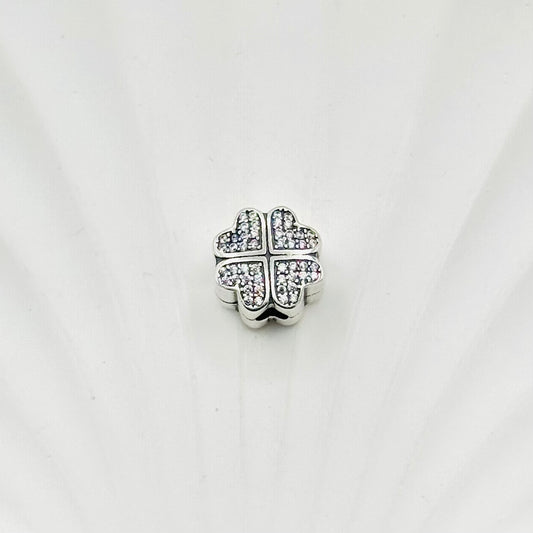 Clover Clip Lock Pandora 925 Sterling Silver Charm PDC14