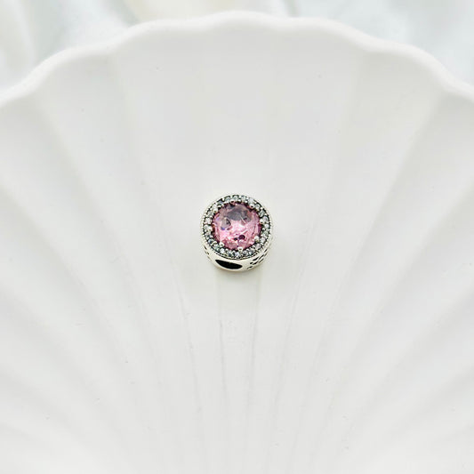Pink Crystal Pandora 925 Sterling Silver Charm PDC27