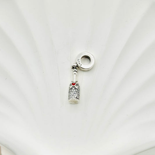 Wine Bottle Pandora 925 Sterling Silver Charm PDC33