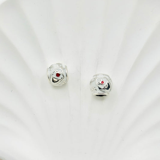 White Cartoon Pandora 925 Sterling Silver Charm PDC34