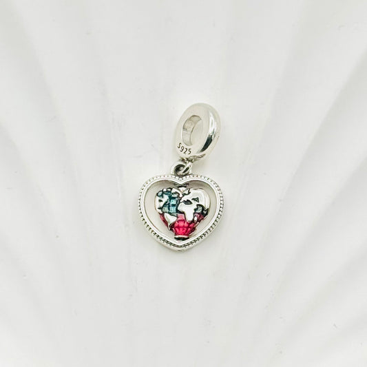 Family Heart Pandora 925 Sterling Silver Charm PDC38