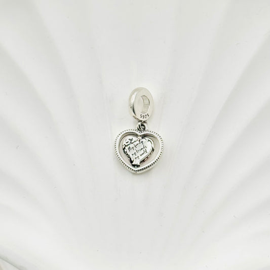 Family Heart Pandora 925 Sterling Silver Charm PDC38