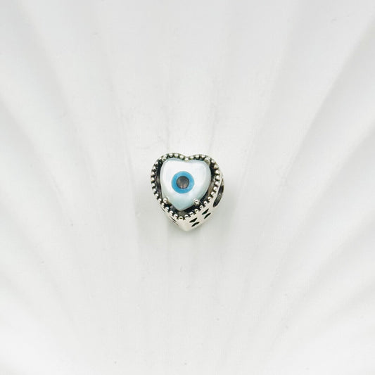 Evileye Heart Pandora 925 Sterling Silver Charm PDC44