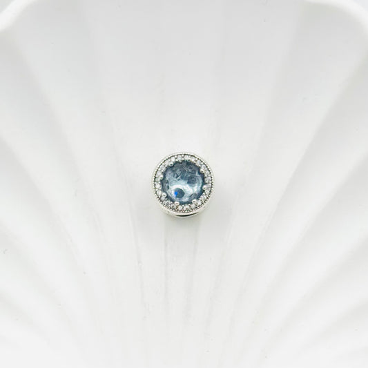 Blue Crystal Pandora 925 Sterling Silver Charm PDC62