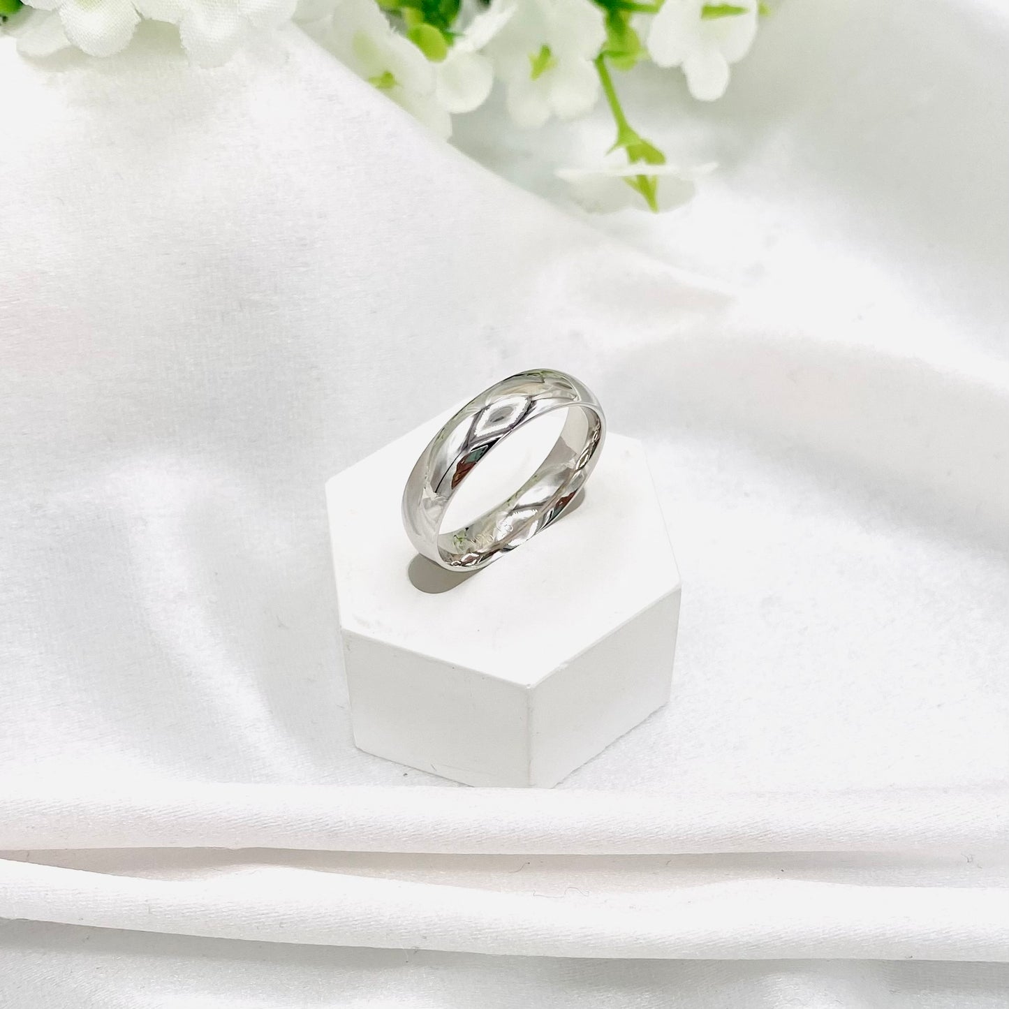 Unisex Plain bands In Sterling Silver URS41