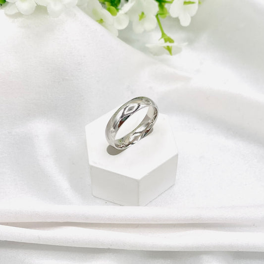 Unisex Plain bands In Sterling Silver URS41