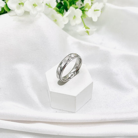 Unisex Spinner/Anxiety Relief Bands In Sterling Silver URS42