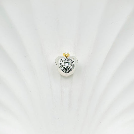 Heart Crystal Pandora 925 Sterling Silver Charm PDC68