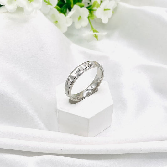 Unisex Spinner/stress relief Bands In Sterling Silver URS47