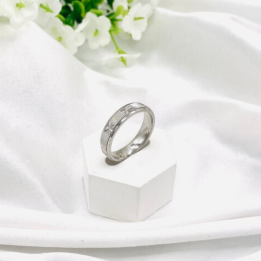 Unisex Spinner/stress relief Bands In Sterling Silver URS50