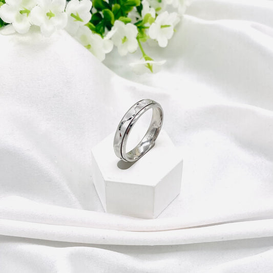 Unisex Spinner/stress relief Bands In Sterling Silver URS45