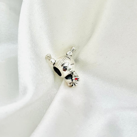 Little Girl With Pigtail Pandora 925 Sterling Silver Charm PDC96
