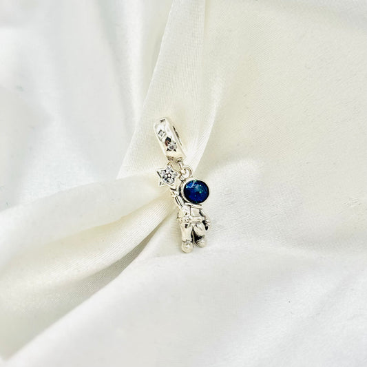 Astronaut In The Galaxy Dangle Pandora 925 Sterling Silver Charm PDC98