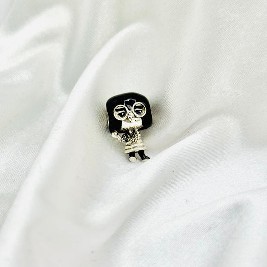 Disney Pixar Edna with black enamel Pandora 925 Sterling Silver Charm PDC104