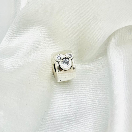 Mickey Mouse & Minnie Mouse Clip Pandora 925 Sterling Silver Charm PDC109