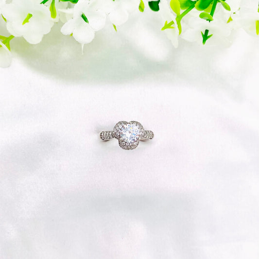 Women Marquise Solitaire Valentines Silver Ring WRI41