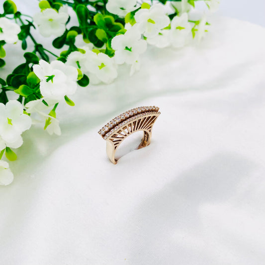 Women Rosegold silver Ring WRI72