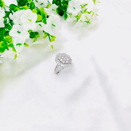 Women Chunky Silver Ring WRI111