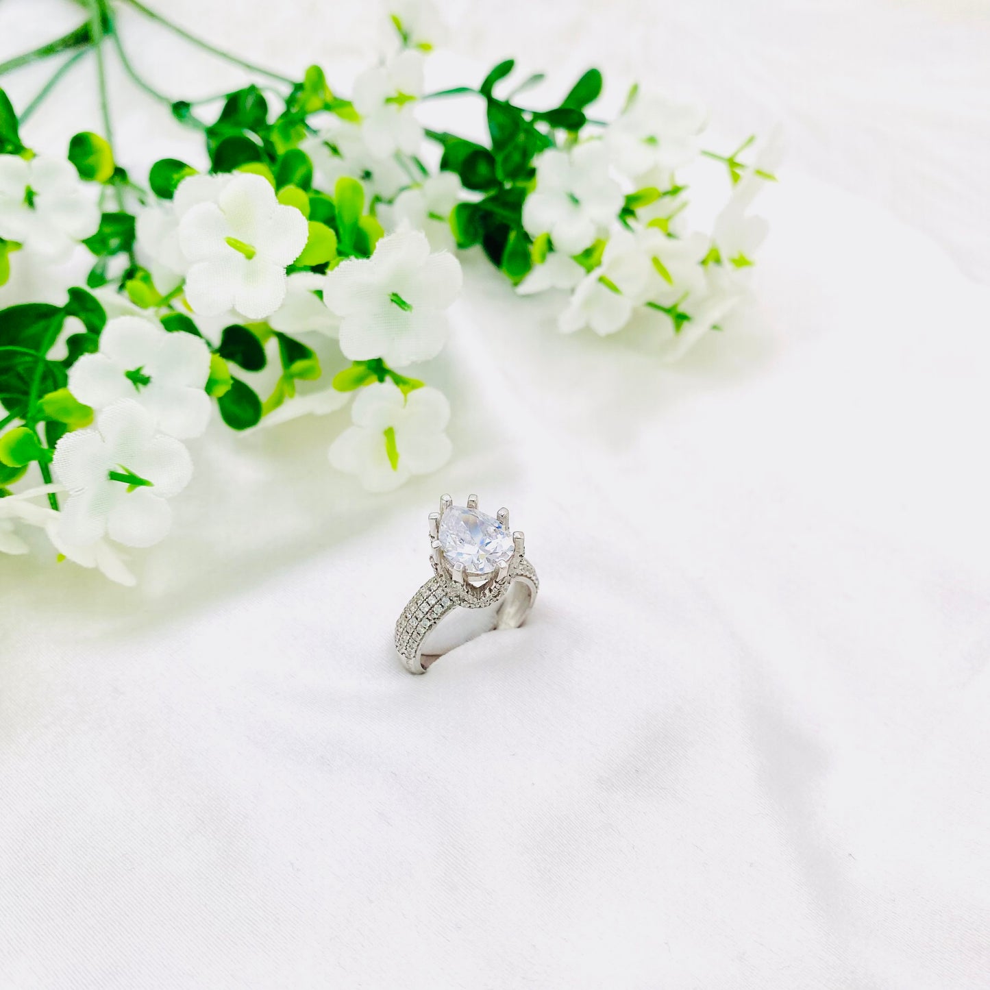 Women Pear shaped Solitaire Ring WRI123