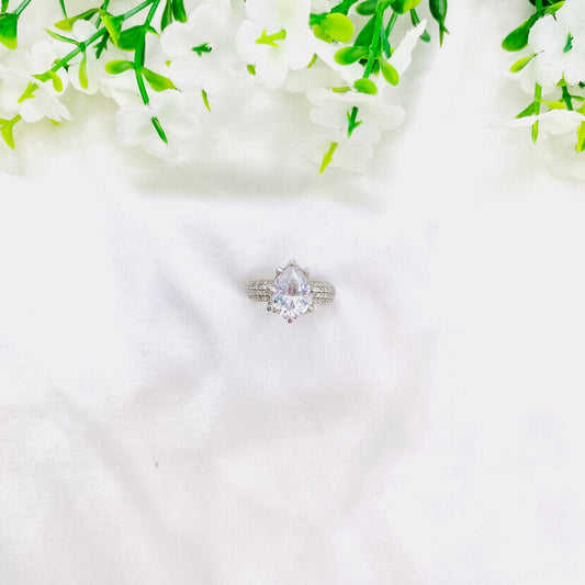 Women Pear shaped Solitaire Ring WRI123