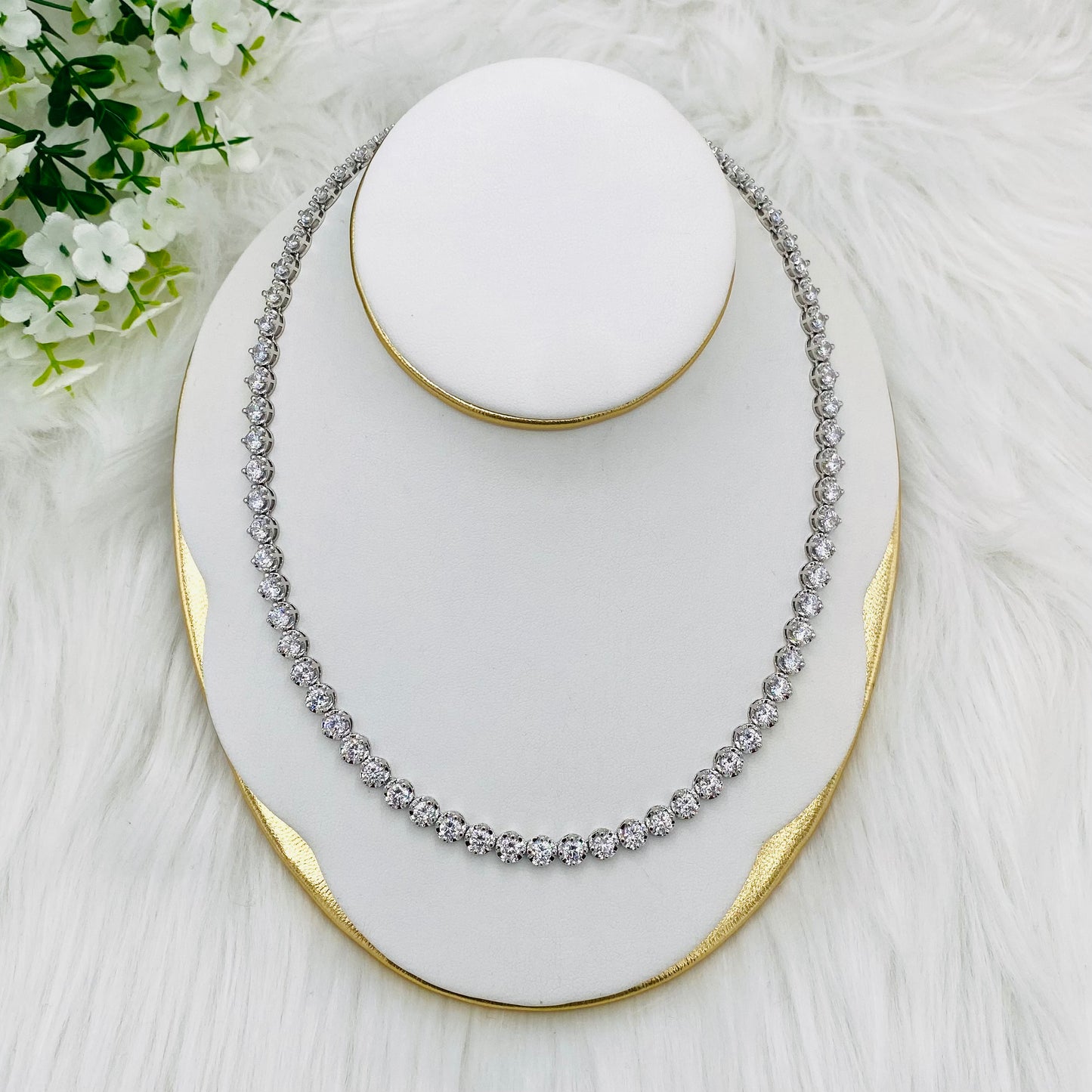 Round Tennis Necklace UTN08