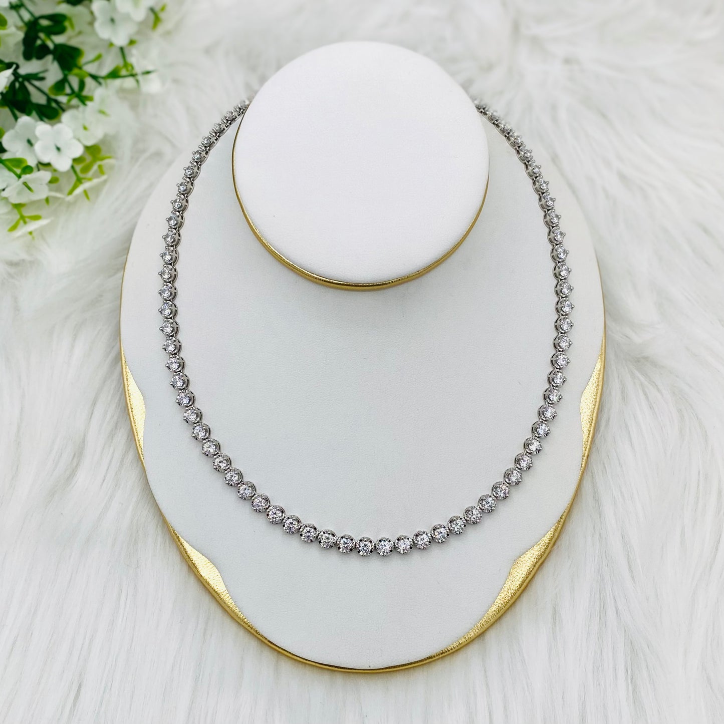 Round Tennis Necklace UTN02
