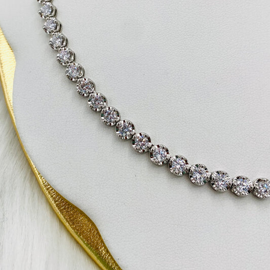 Round Tennis Necklace UTN02