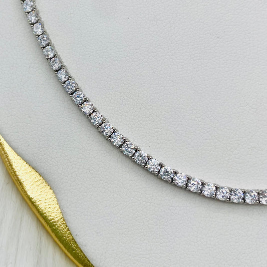 Princess-cut Tennis Necklace UTN06
