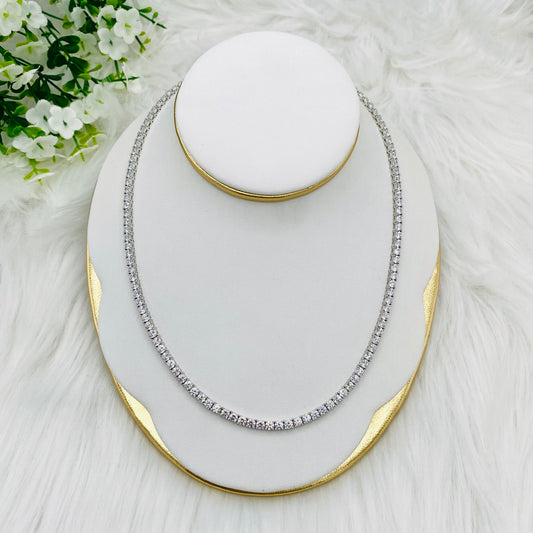 Princess-cut Tennis Necklace UTN06