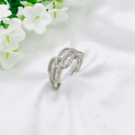 Unisex Iced-out Cuban Ring URS52
