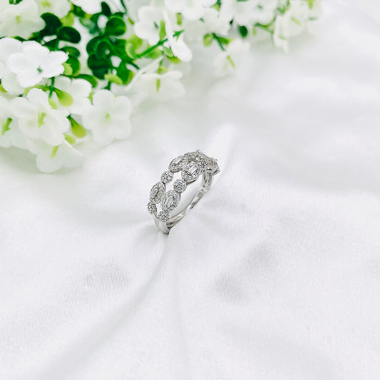 Women Adjustable Silver Ring WRI197