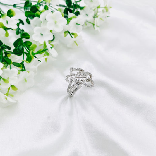 Women Cocktail Silver Ring WRI196