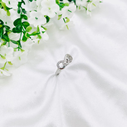Women Infinity Silver Ring WRI194