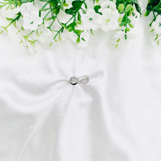 Women Infinity Silver Ring WRI194