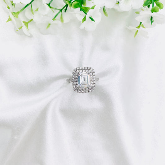 Women Cocktail Silver Ring WRI187