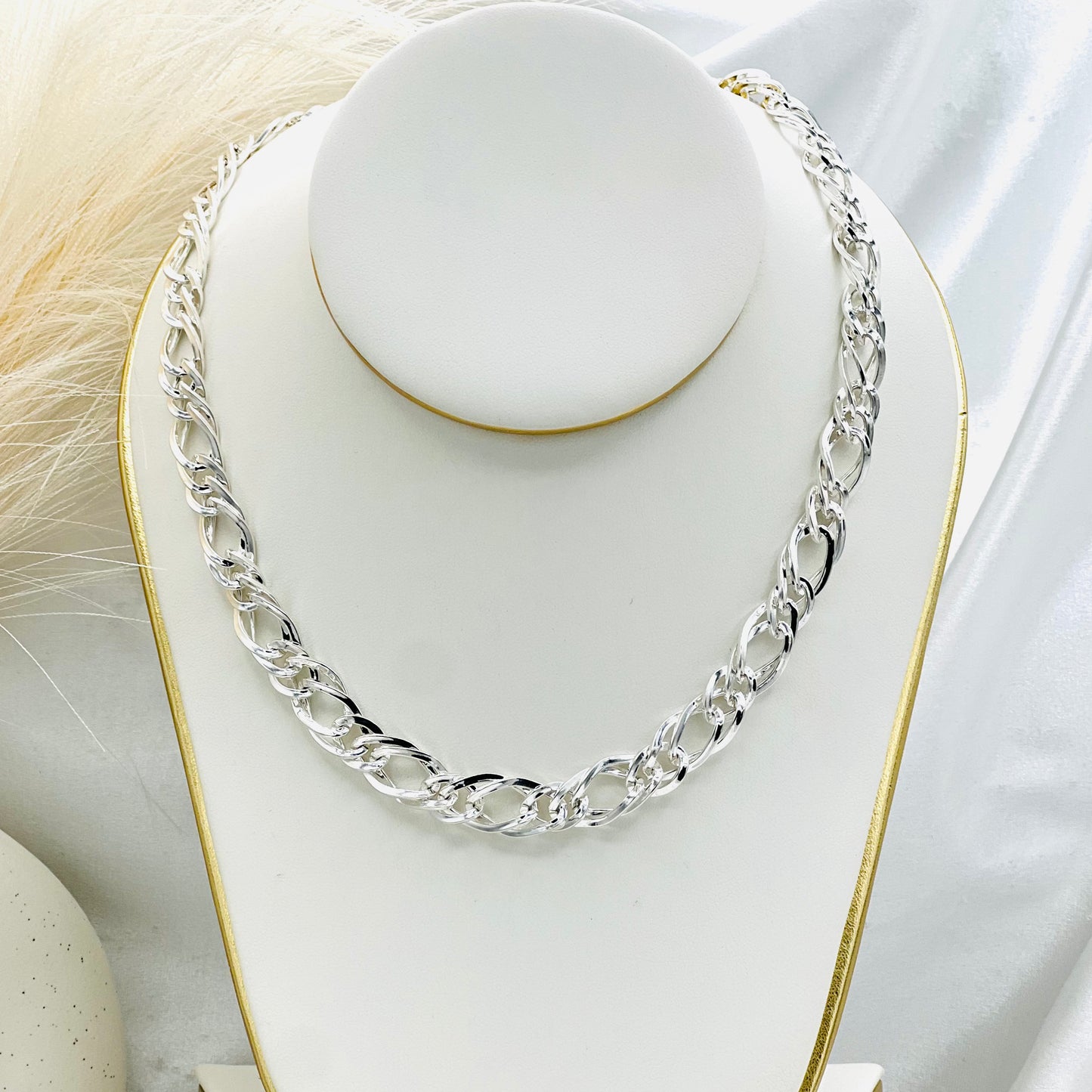 Rambo Link Necklace in 925 Sterling Silver MCH18