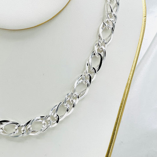 Rambo Link Necklace in 925 Sterling Silver MCH18