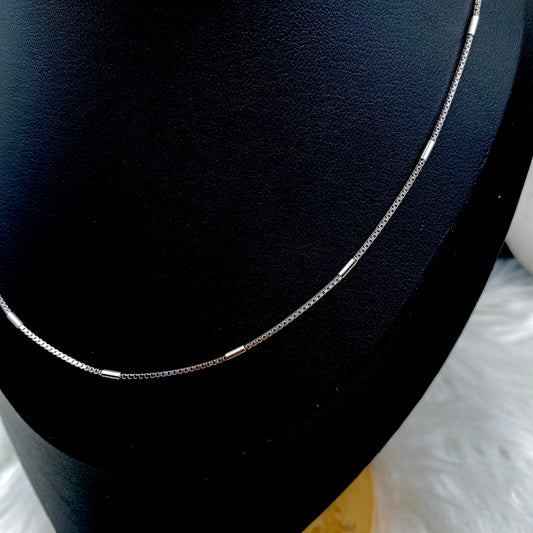 Women Cylindrical Silver chain WCS03