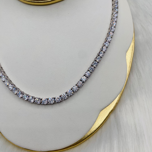 Sterling Silver Tennis Necklace UTN10