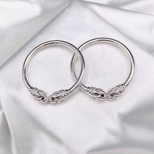 Lion face Kids Bangle 925 Sterling Silver BKS19