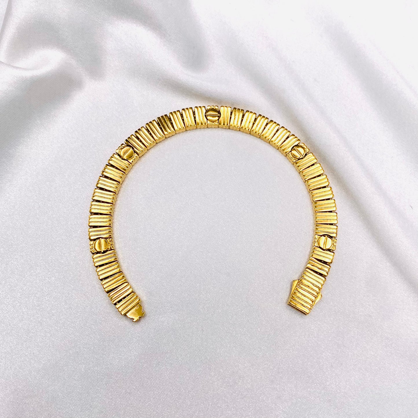 Cartierr Sterling Silver 925 Bracelet with 24 kt Gold Plating USB02