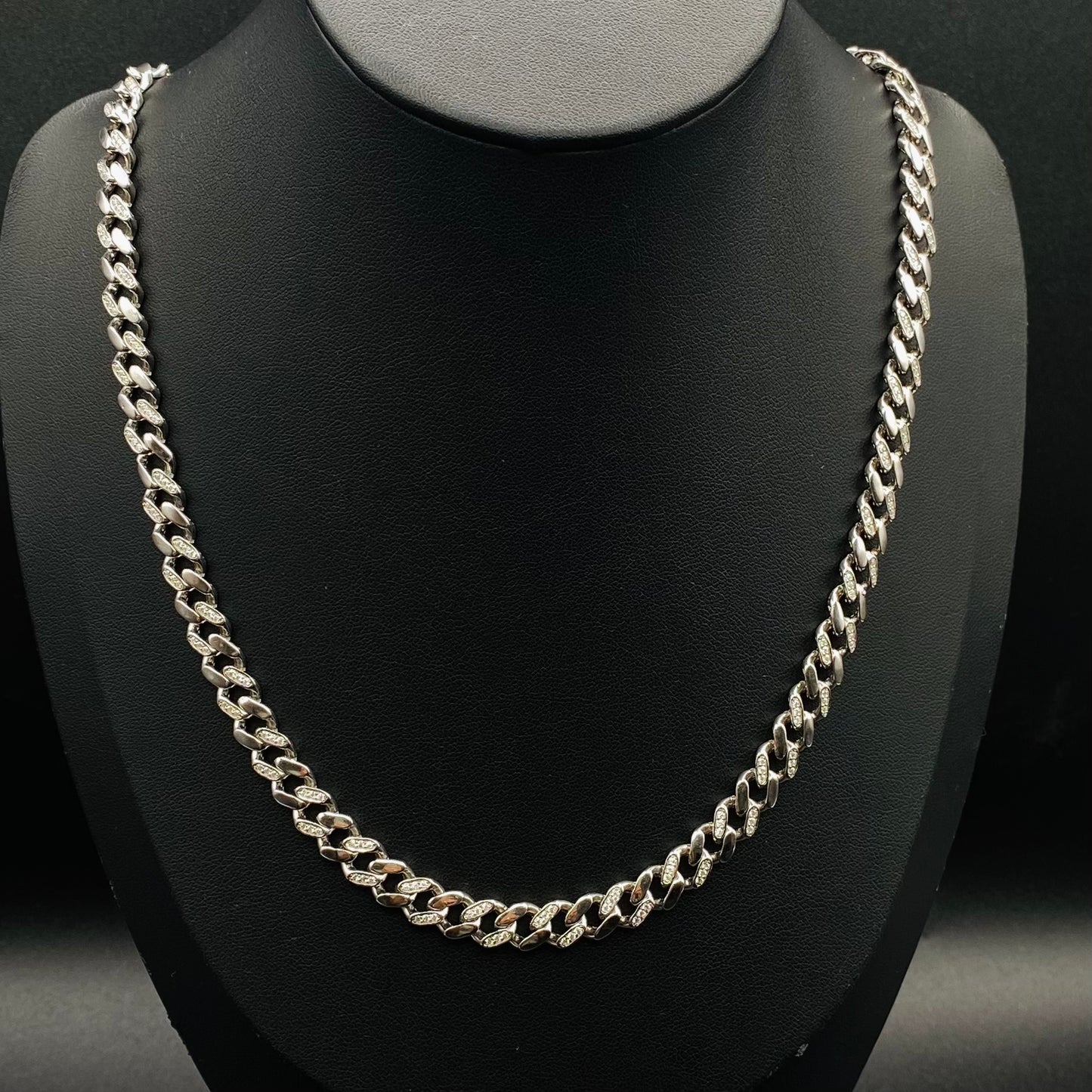 Mens 925 Sterling Silver Icedout Chain MCI11